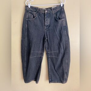 We The Free “GOOD LUCK , MID RISE, BARREL JEANS